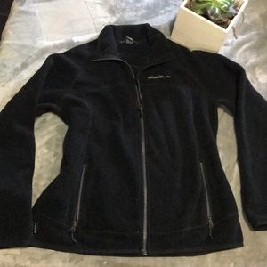 Eddie Bauer • Black Zip Up Sweater